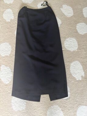 Ellen Tracy Navy Straight Skirt